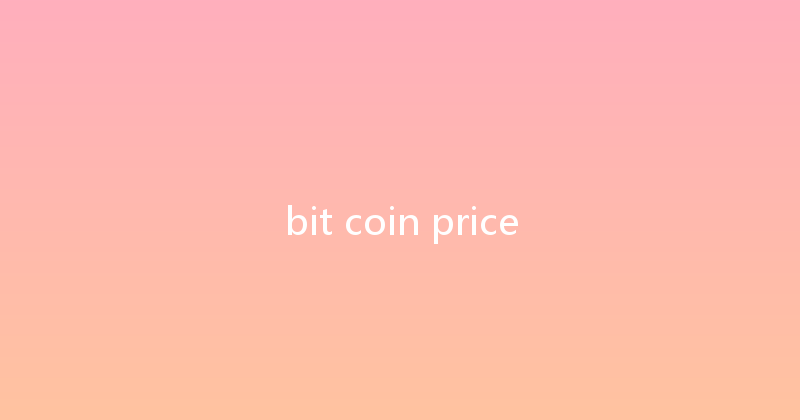 bit coin price 